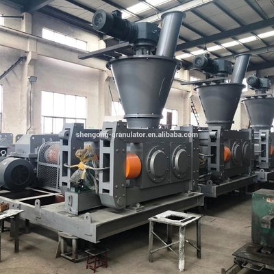 Dry Powder Briquette Maker By Compaction Without Chemical Mineral Double Roller Mechanical Hydraulic Binding Fertilizer Briquette Maker