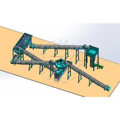 Factory Professional Phosphate Compound Fertilizer Pellet Making Production Line For Sale