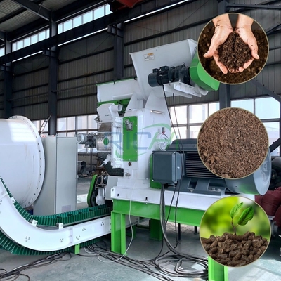 Factory RICHI Large Ring Die 3-4 t/h Organic Fertilizer Pellet Line For Animal Droppings
