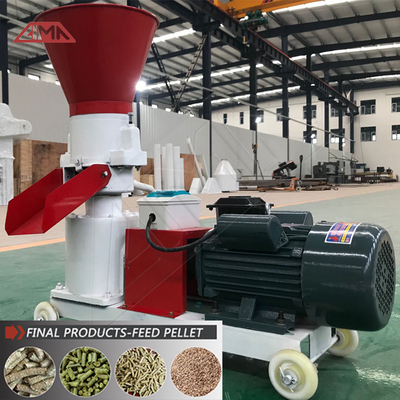 wood pellet making machine flat die type mini wood pellet mill uses manual biomass pellet press machine for sale
